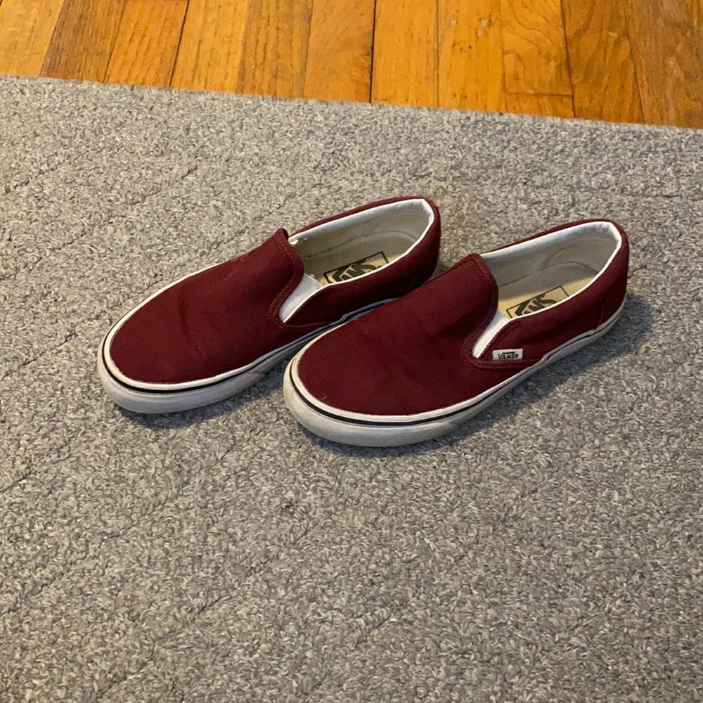 Burgundy Vans